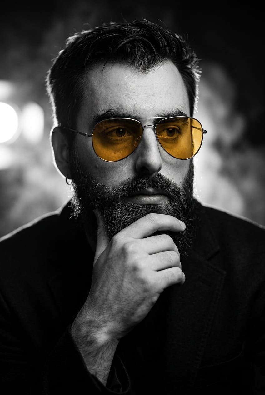 Black and White Noir Portrait AI Prompt — Portrait AI prompt for Gemini