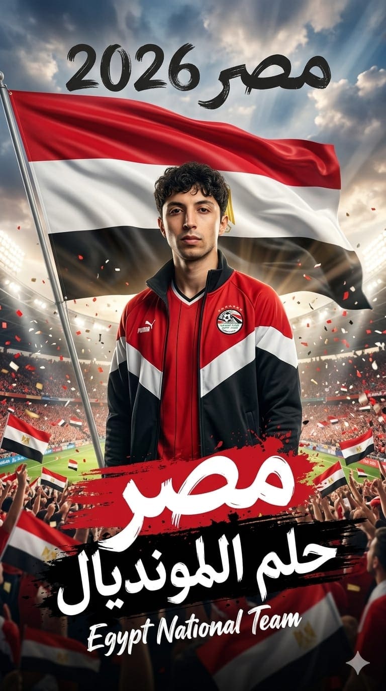 Egypt World Cup 2026 Poster AI Prompt — cinematic AI prompt for Gemini