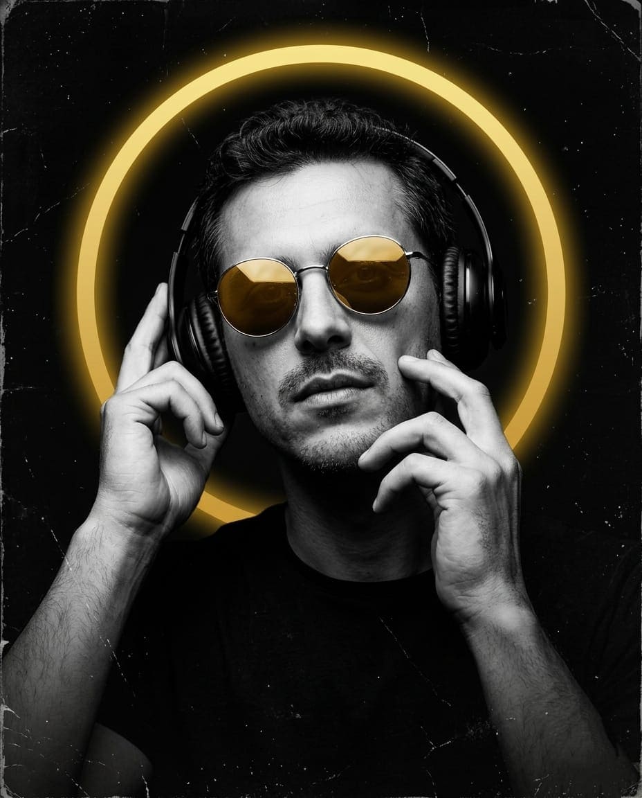 Fahad Mustafa Music Poster AI Prompt — Portrait AI prompt for Gemini