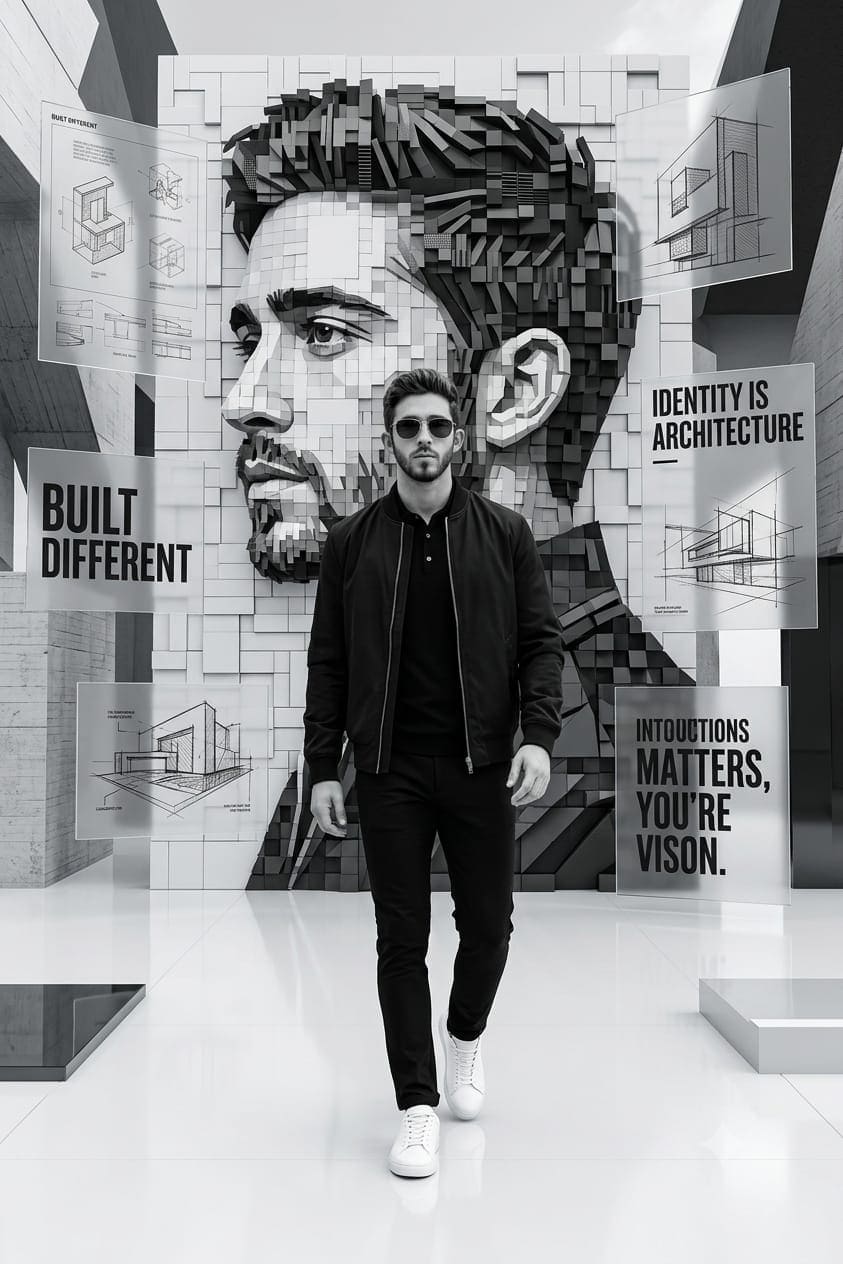 Futuristic Motivational Editorial Poster AI Prompt | Luxury Corporate Vision — Posters AI prompt for Gemini