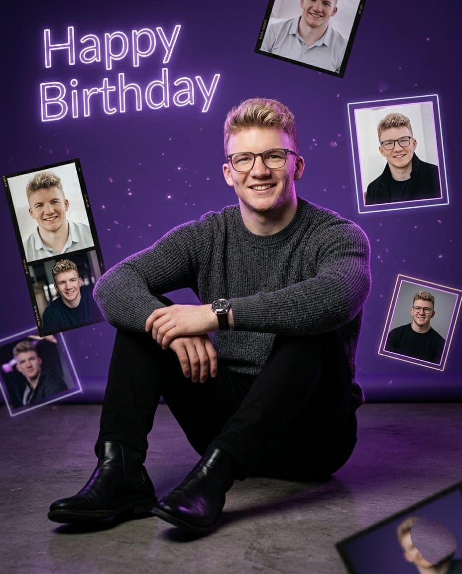 Happy Birthday Portrait AI Prompt — Portrait AI prompt for Gemini
