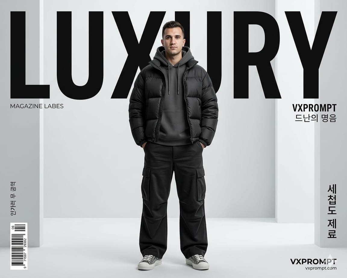 Luxury Korean Streetwear Editorial Poster AI Prompt — Posters AI prompt for Gemini