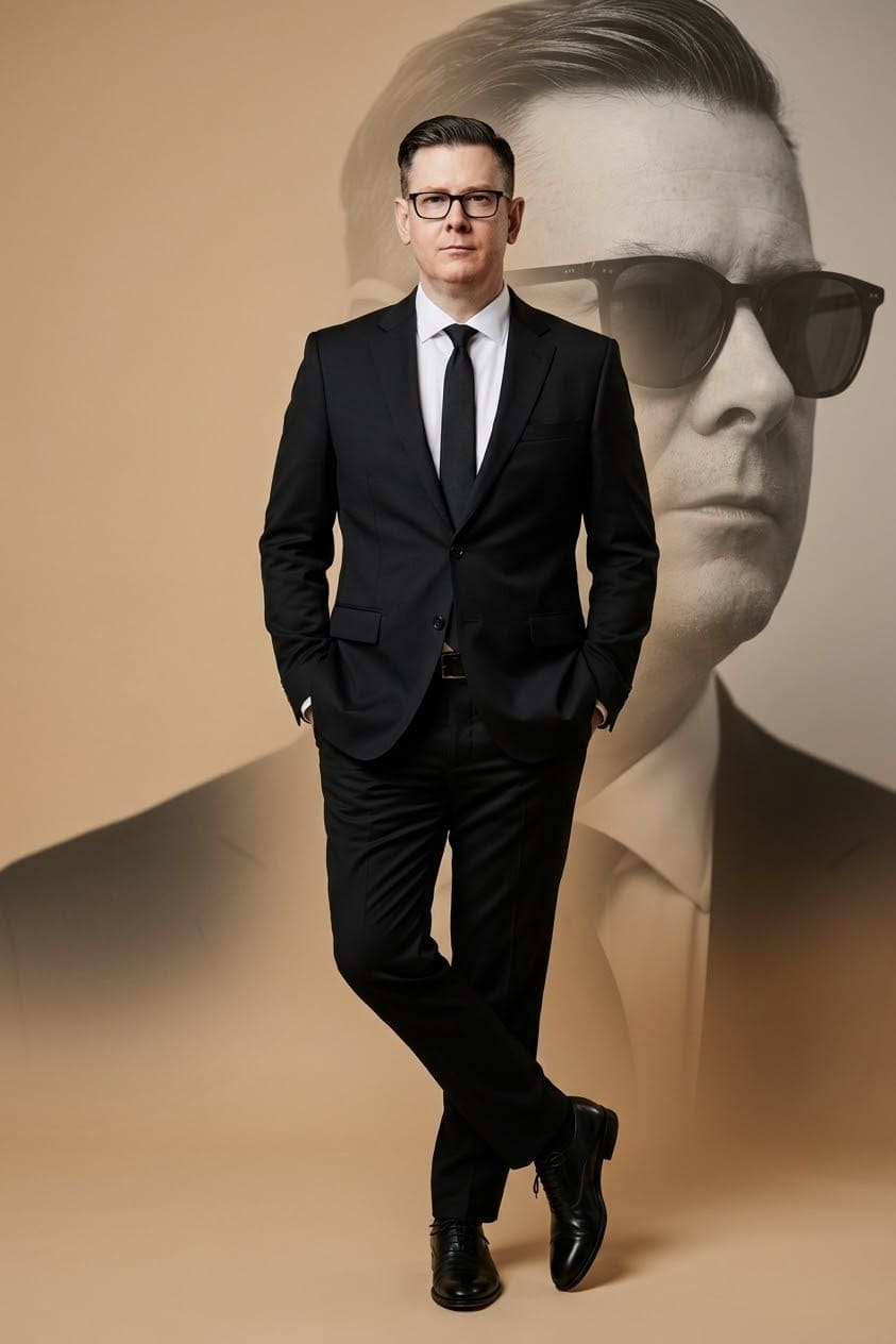 Luxury Menswear Editorial Portrait AI Prompt | Cinematic Suit Photography — Portrait AI prompt for Gemini