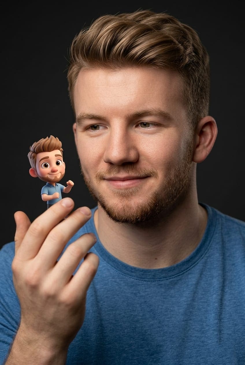 Miniature Pixar Style Portrait AI Prompt — Portrait AI prompt for Gemini