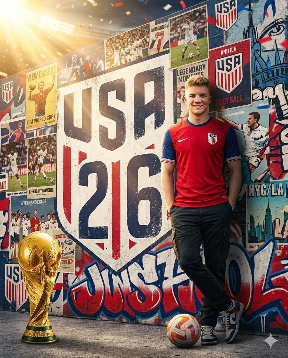USA National Team World Cup 2026 Hyper-Realistic Sports Poster AI Prompt — FIFA World Cup AI prompt for Gemini